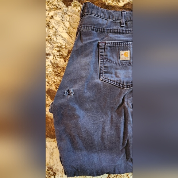 Blue Men's Carhartt FR Pants 36 x 30 - Picture 4 of 8